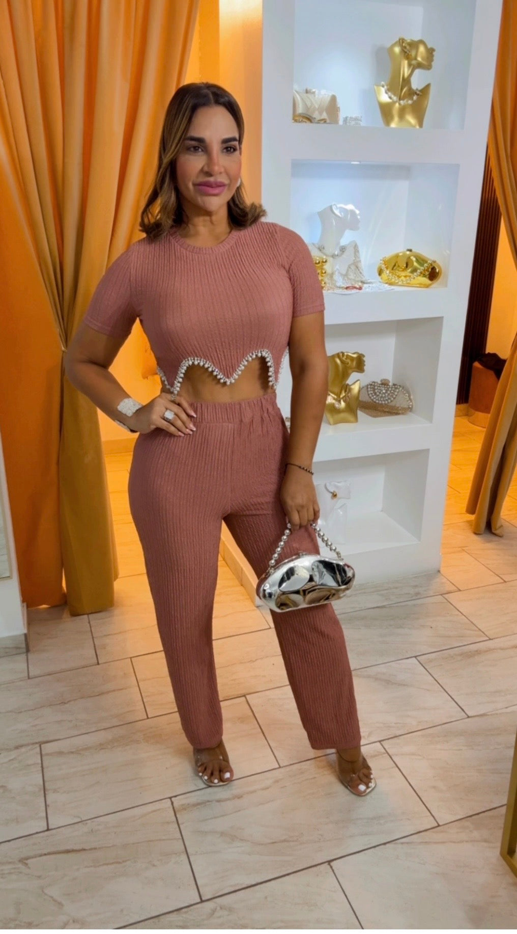 Rose Pearl Set (spandex)