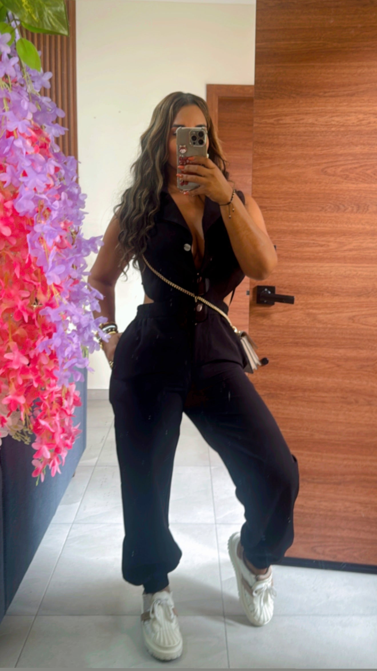 Sudamerica Black Jumpsuit (estira en la cintura) (utilicé talla M)