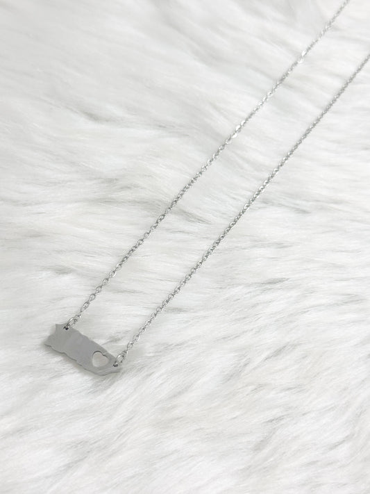 Puerto Rico Silver Necklace