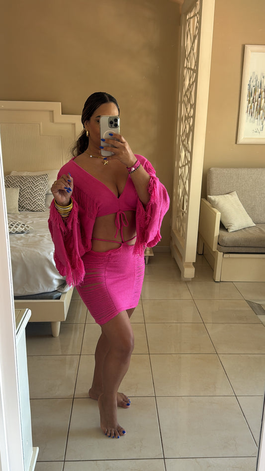 Bávaro Fuchsia Set (spandex)