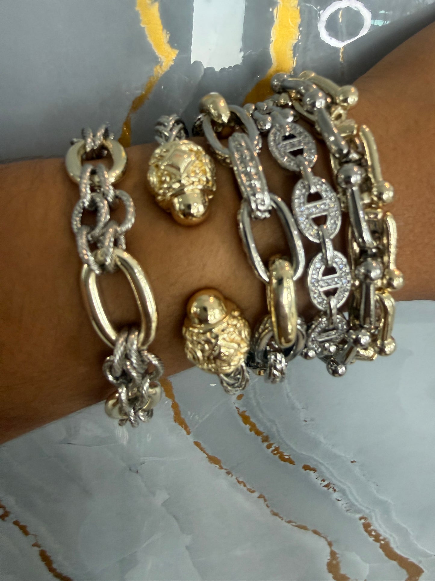 GG inspired Silver Bangle