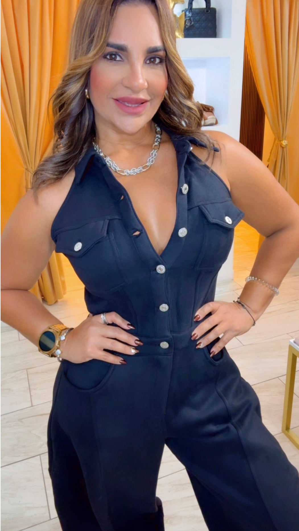 Kennedy Black Dress (spandex) utilicé talla M