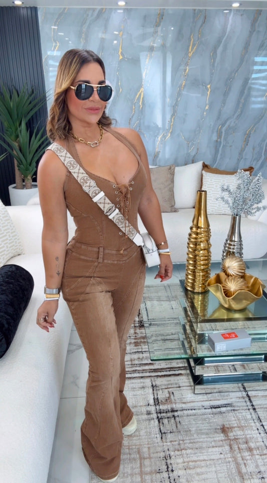 Monterrey Taupé Jumpsuit (spandex)