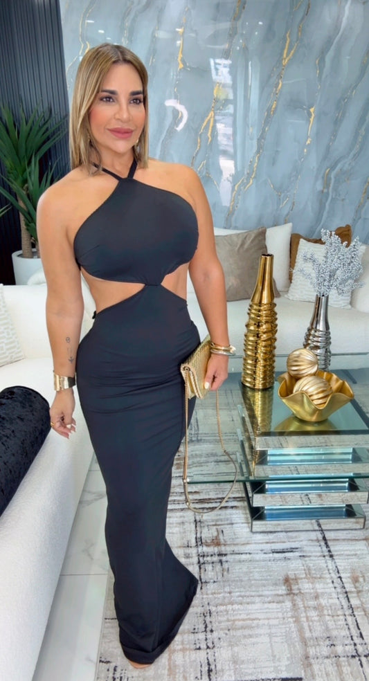 Portugal Black Dress (spandex)