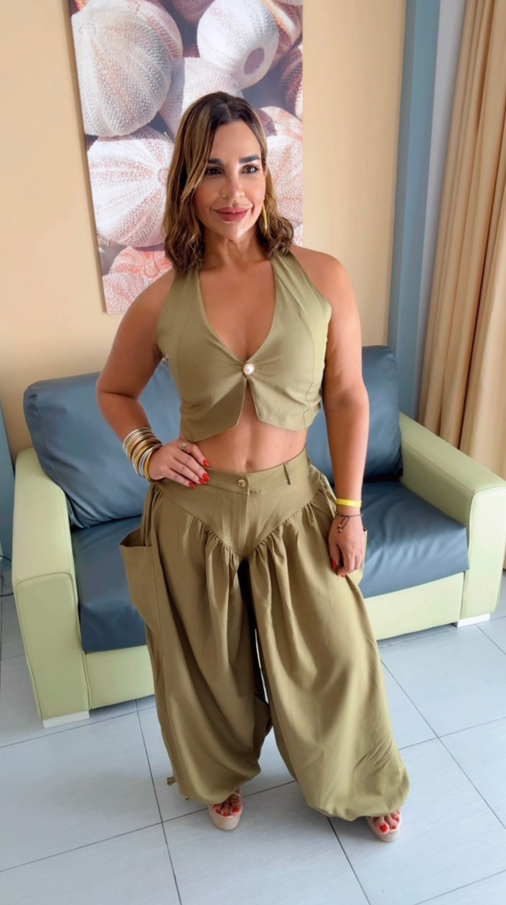 Boca Chica Olive Set (puesto en Small) bájale una talla