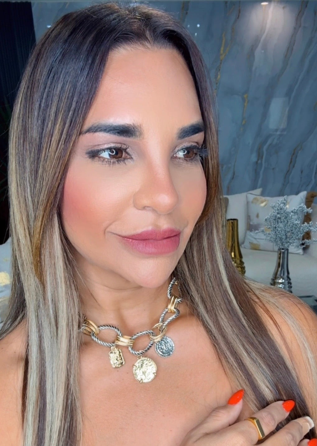 Amalia 2 Tones Necklace