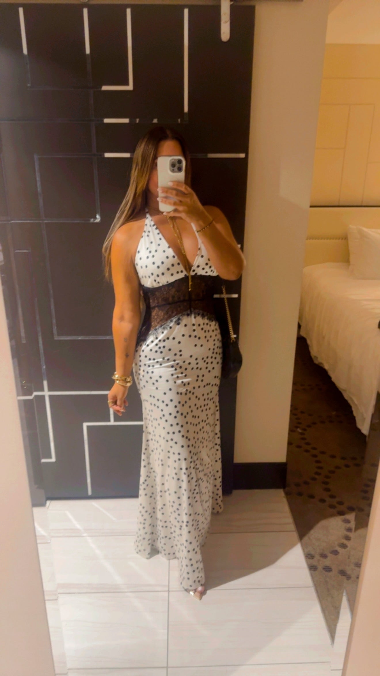 Restock Bellagio Polka Dots Dress (utilicé M) Llegan el sábado