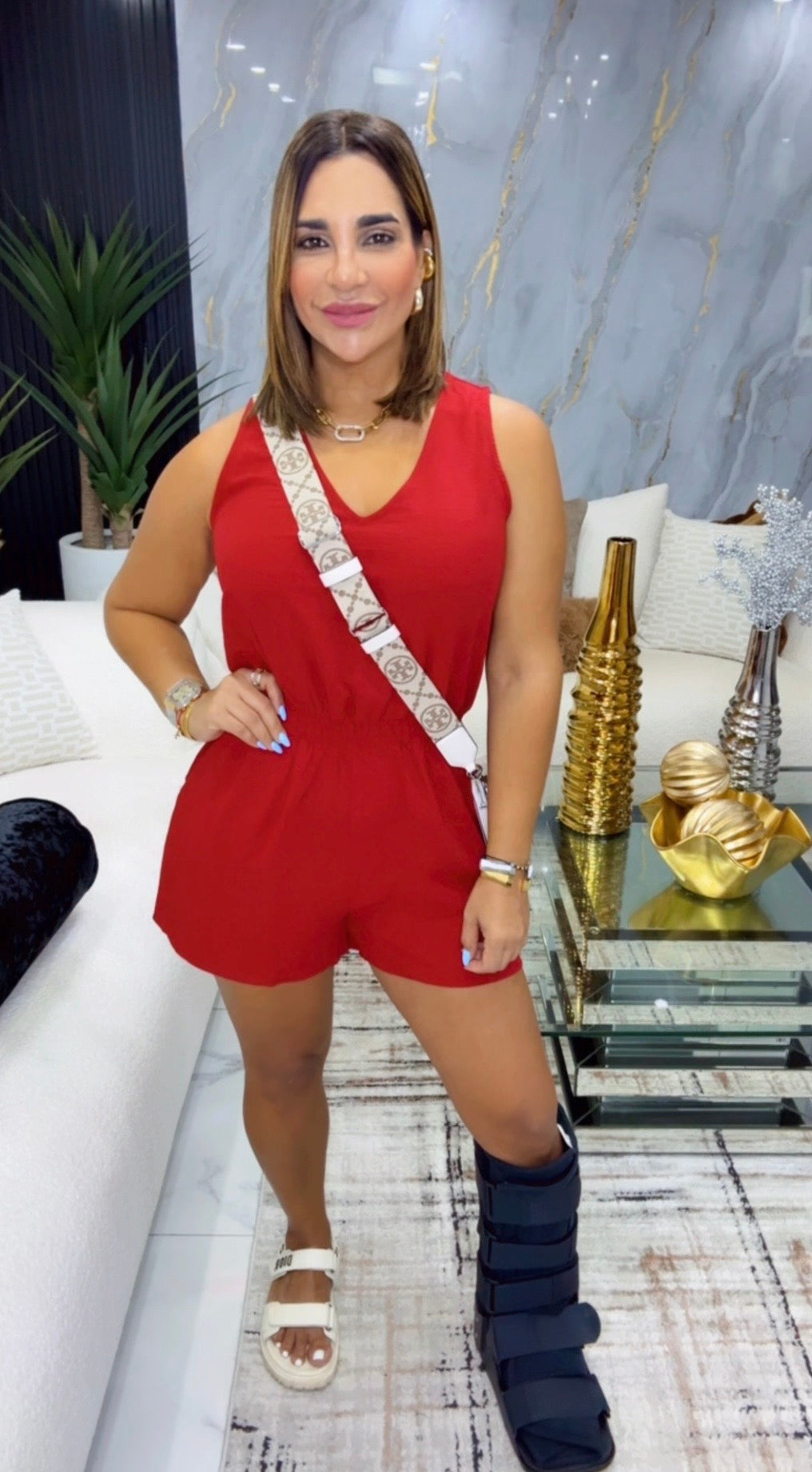 Indian Burgundy Romper (spandex)