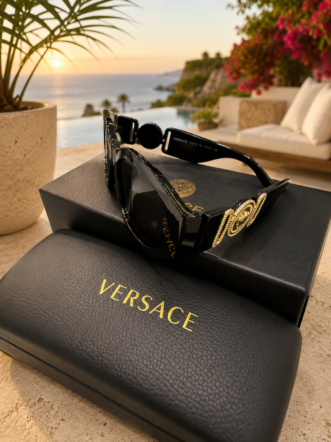 Versace Black Sunglasses (Kit completo)