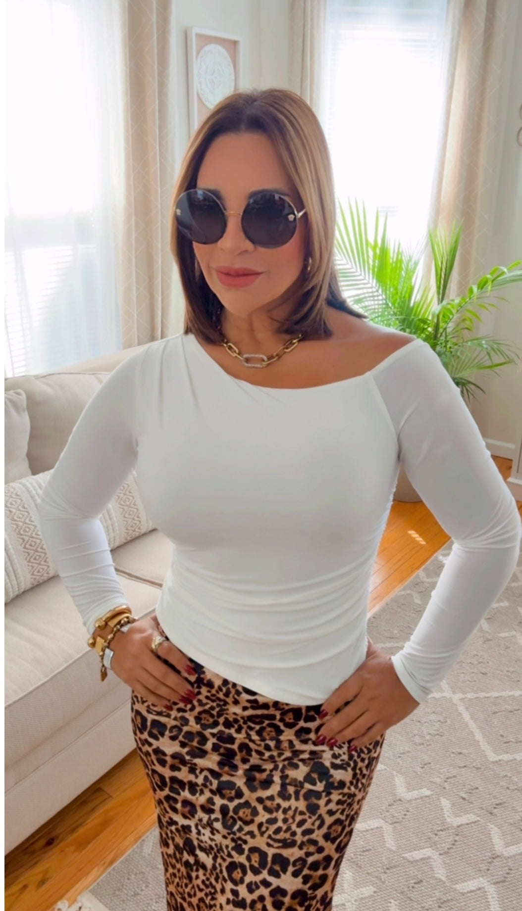 Soft White Top (stretch)