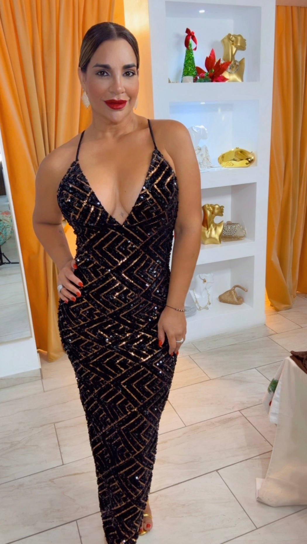 Sequins Black Dress (utilicé talla M)