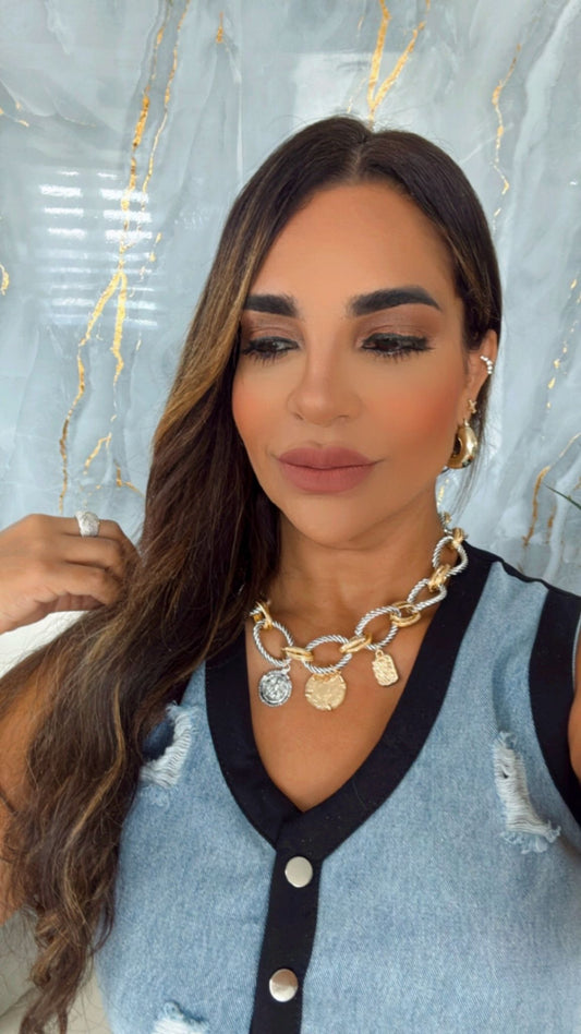 Amalia Two Tones Necklace