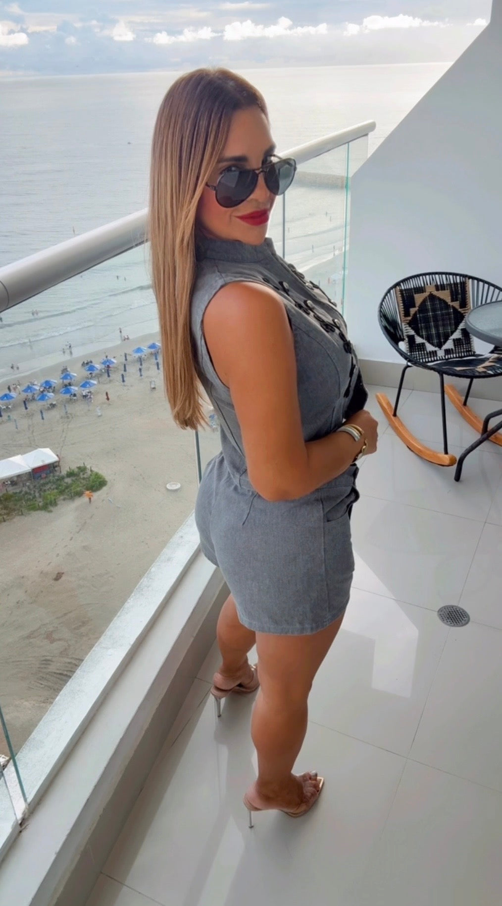 Black Gray Napoleon Skort Set (utilicé M) es falda pantalón