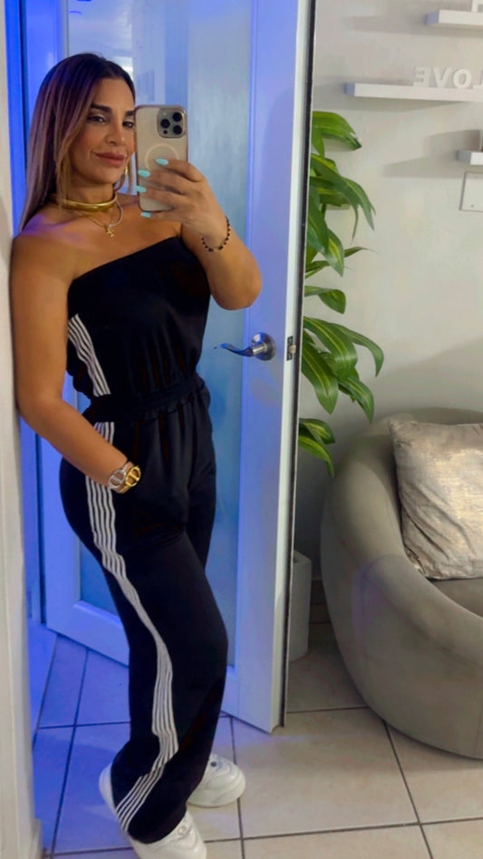 Dublin Black Jumpsuit (spandex)
