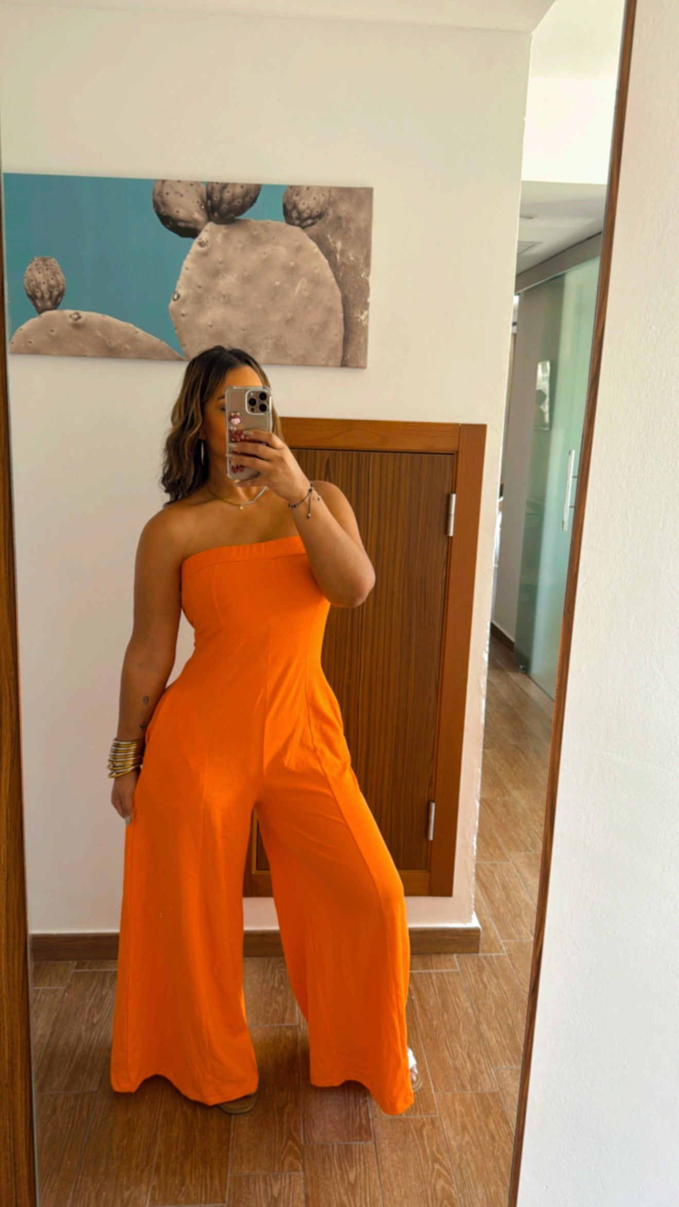Cataluña Orange Jumpsuit (stretch)