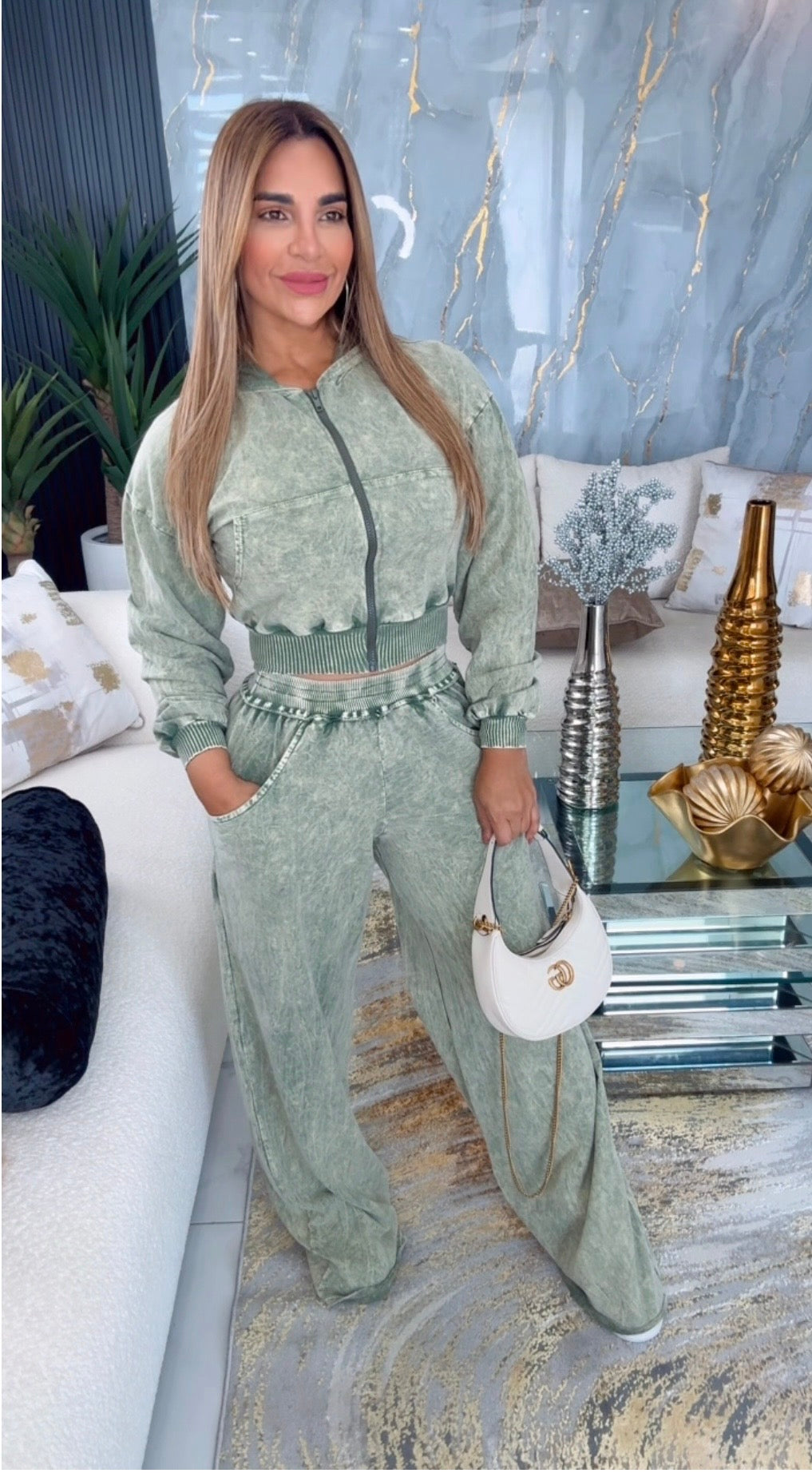 Mineral Wash Olive Set (spandex)