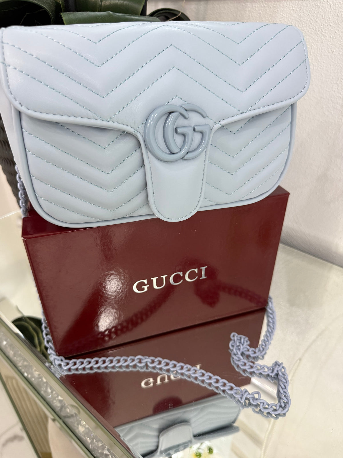GG Blue Crossbody Bag (incluye caja)