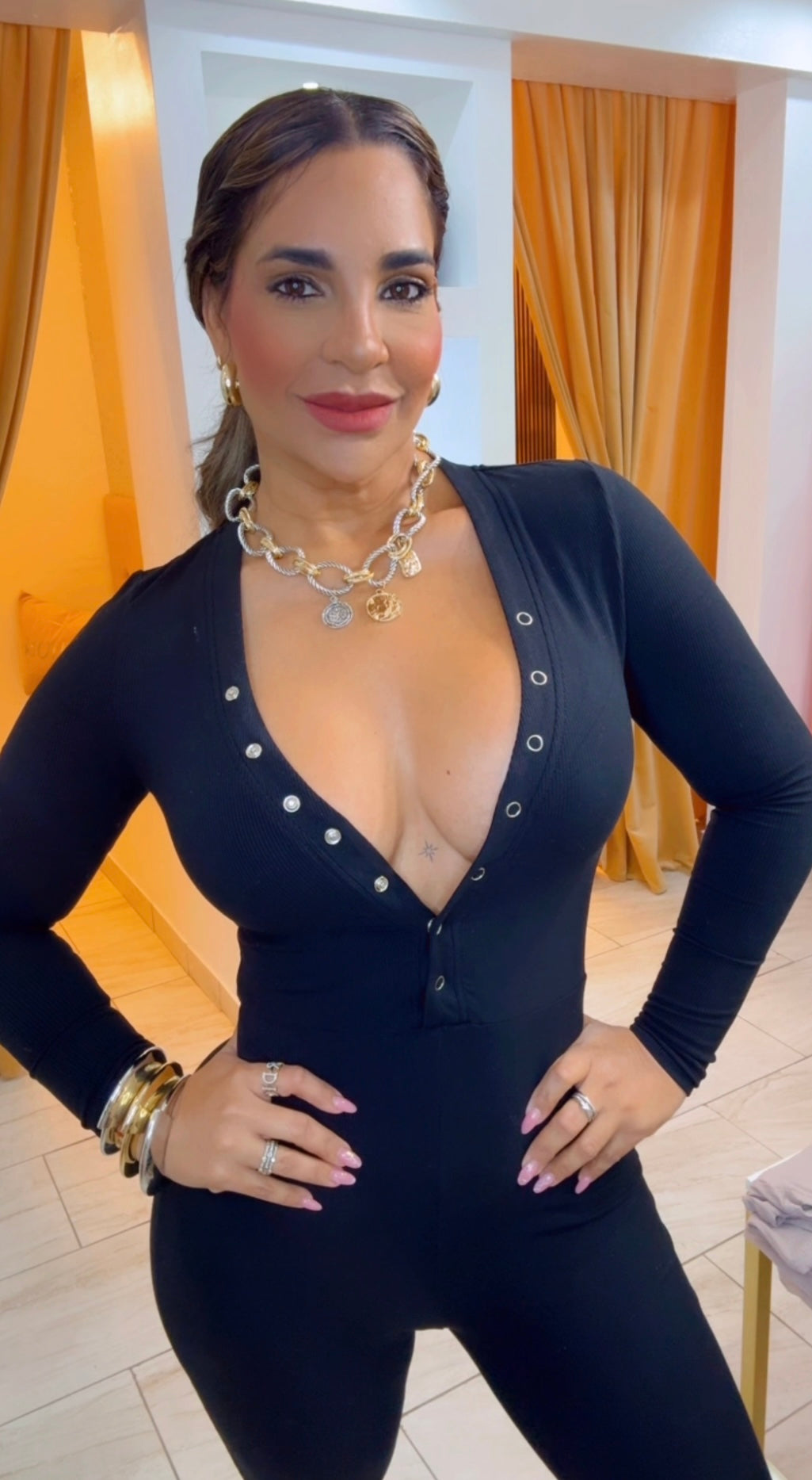 Tegucigalpa Black Jumpsuit (stretch)