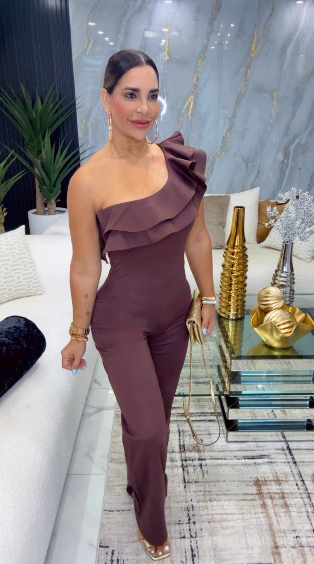 Dublin Chocolate Jumpsuit (spandex)