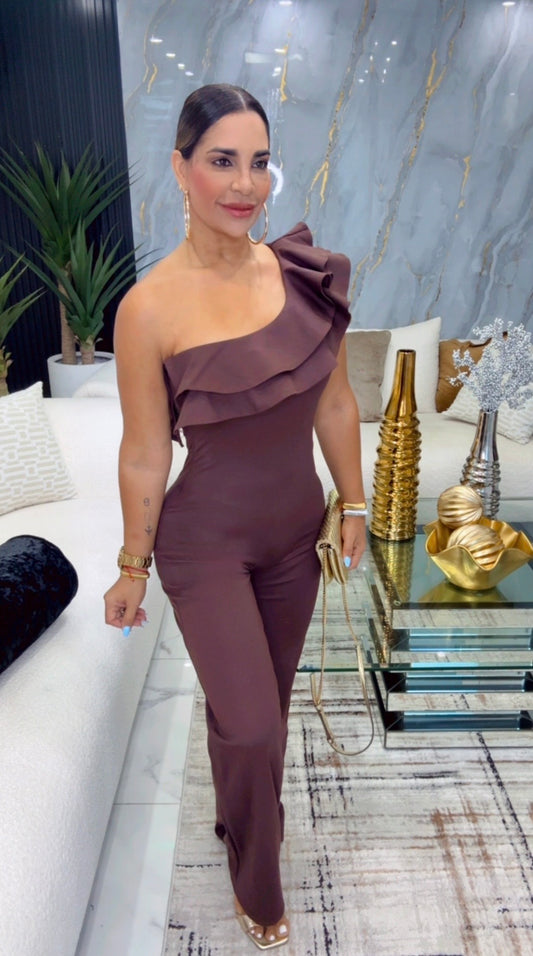 Dublin Chocolate Jumpsuit (spandex)