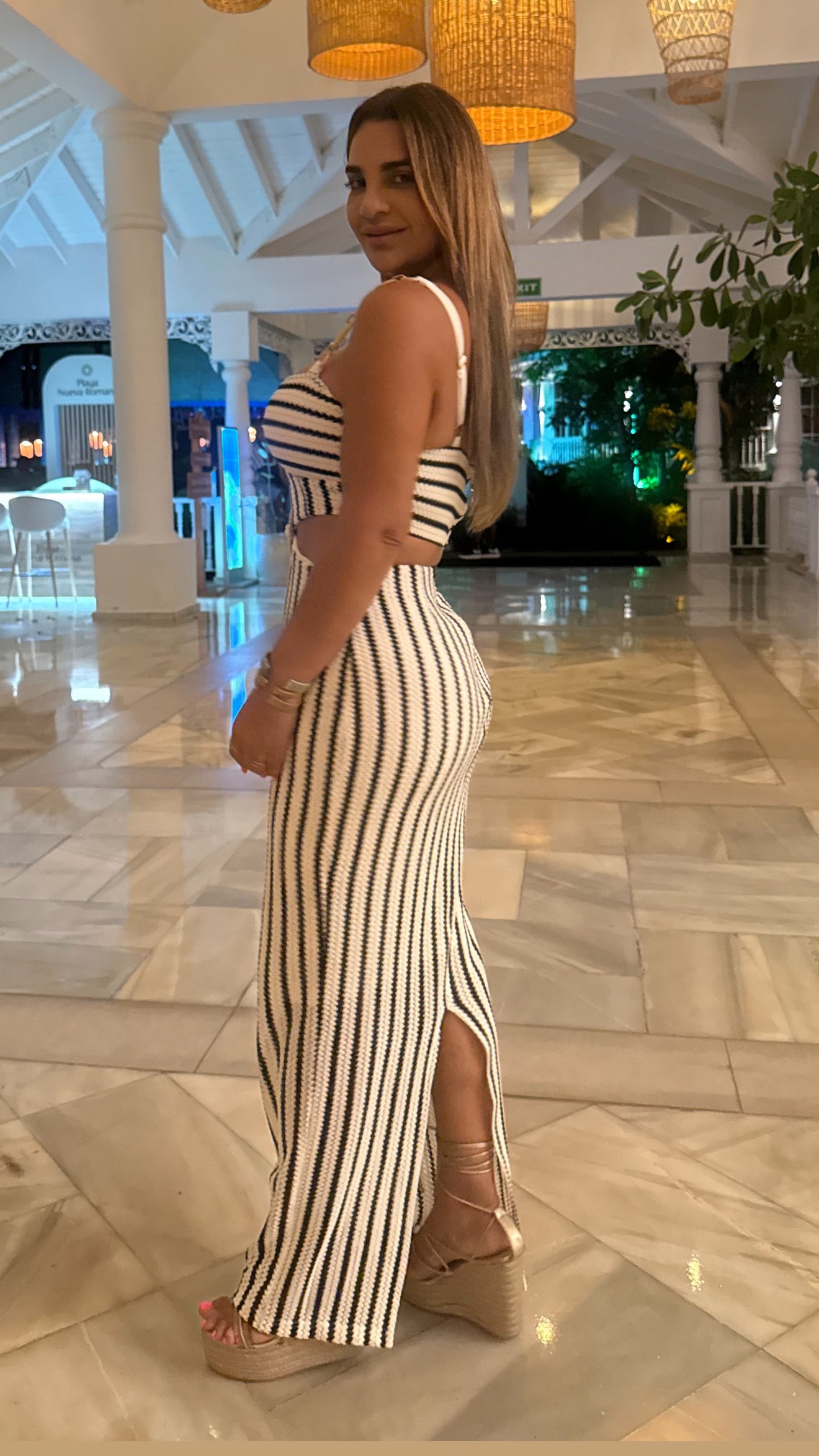 Dominican Republic Crochet Dress (spandex) doble forro