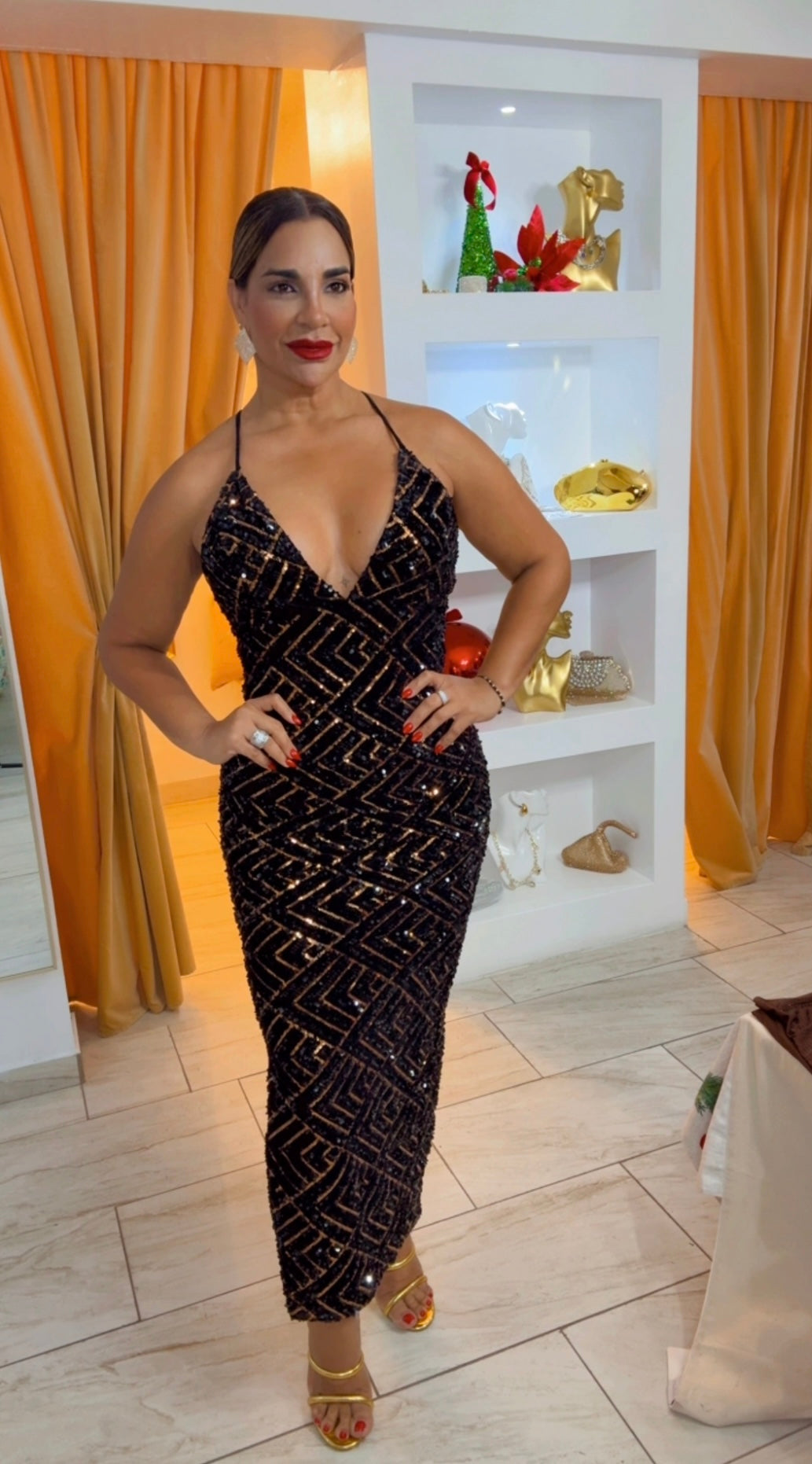 Sequins Black Dress (utilicé talla M)