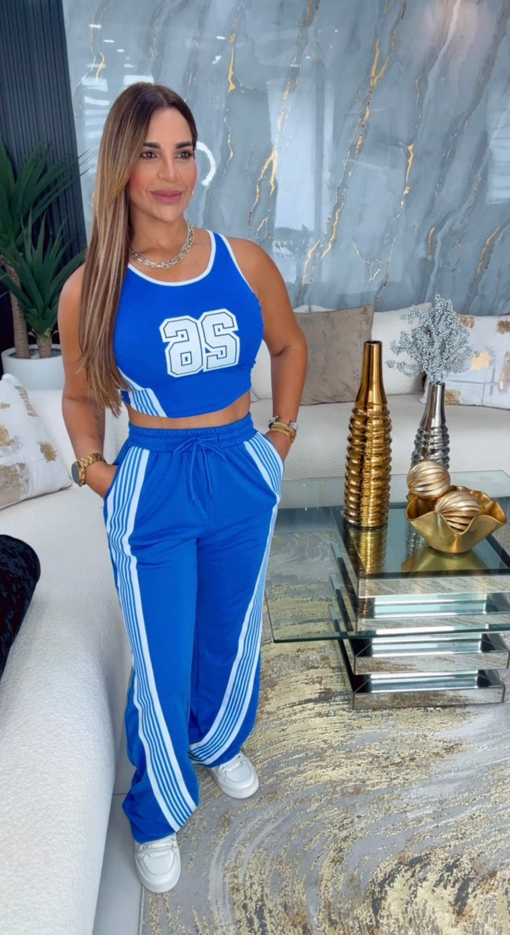 26 Royal Blue Casual Set (spandex)