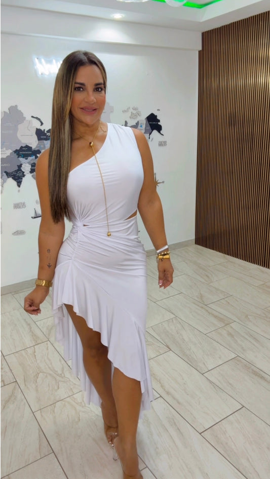 Oporto White Dress (stretch)