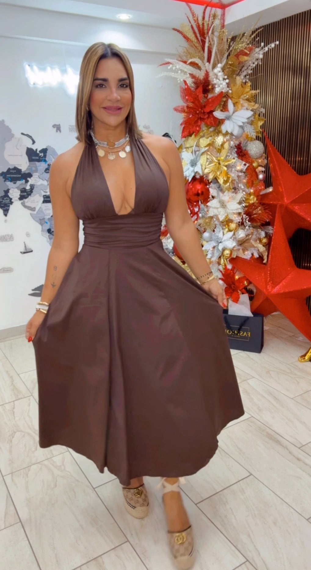 Valparaíso Brown Dress (utilicé talla M)