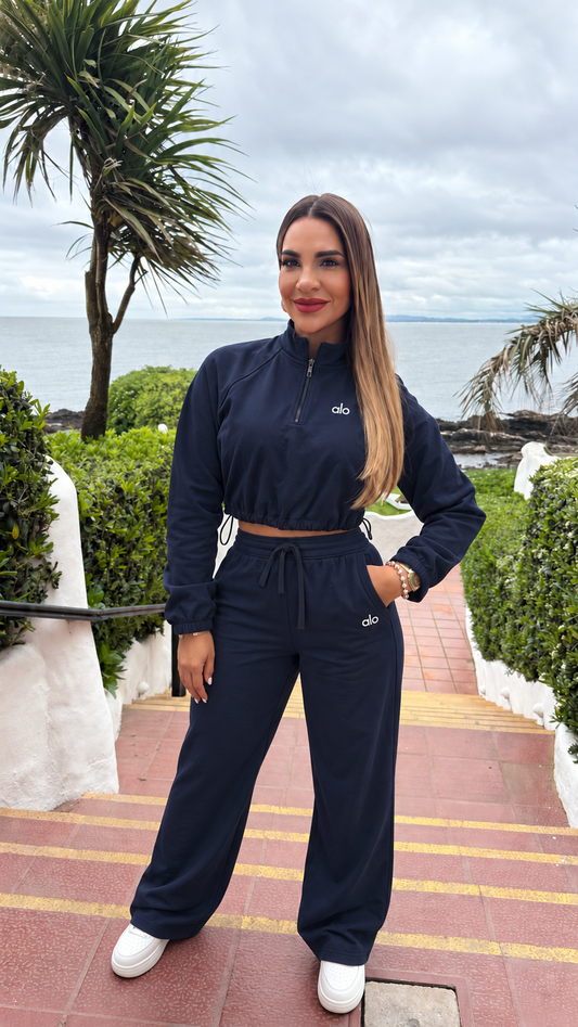 Alo Navy Blue Casual Set (spandex) llegan el martes