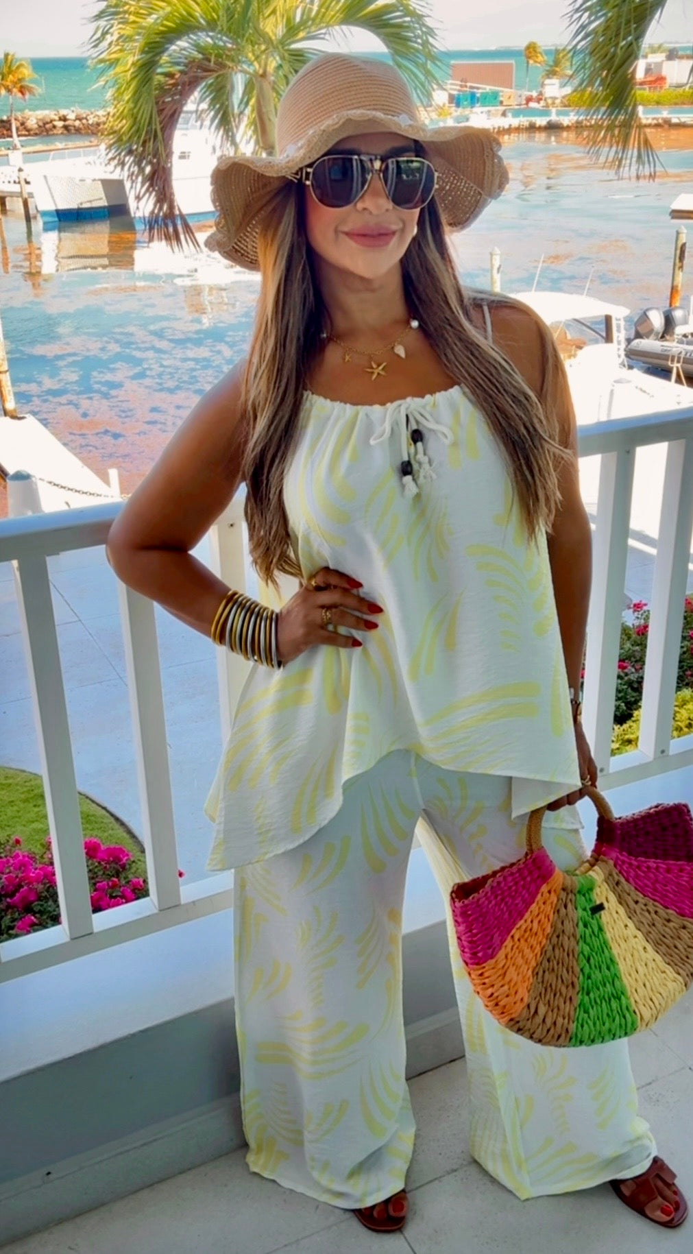 Las Olas Yellow Set (spandex) utilicé talla Small