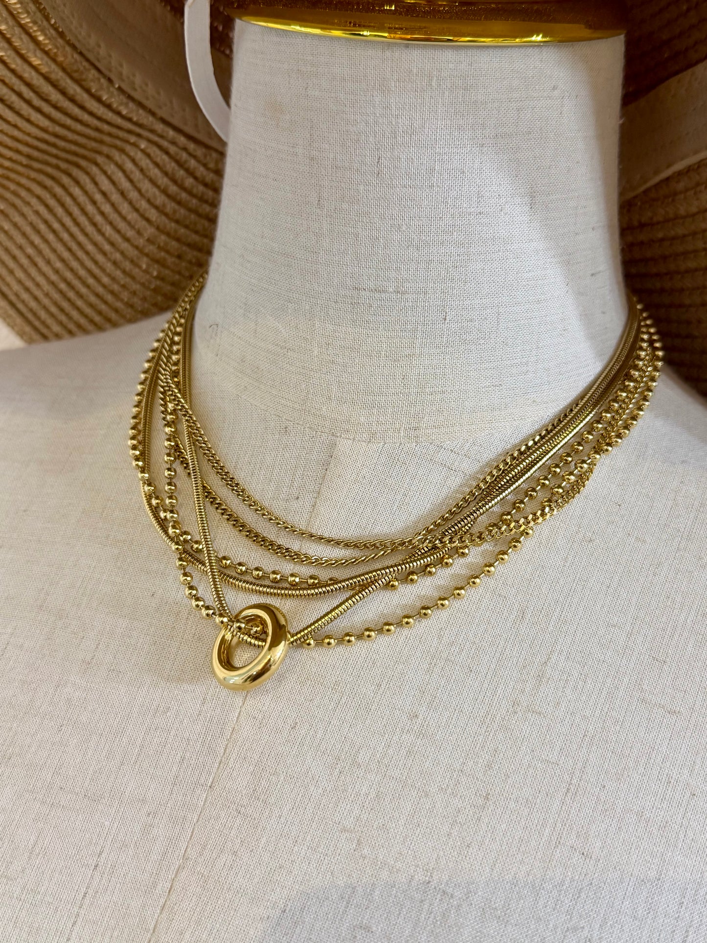 Multi Layer Stainless Steel Necklace