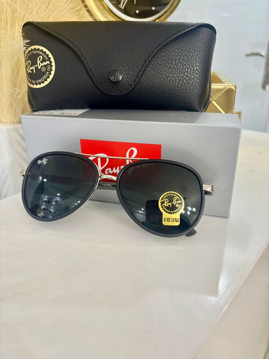 RB Aviator Black Sunglasses (Kit completo)