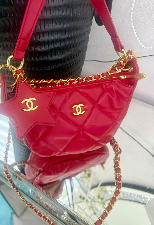 Ch Red Crossbody Bag (doble mango)