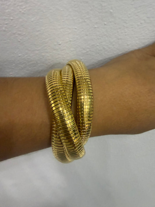 Triple Gold Bangle
