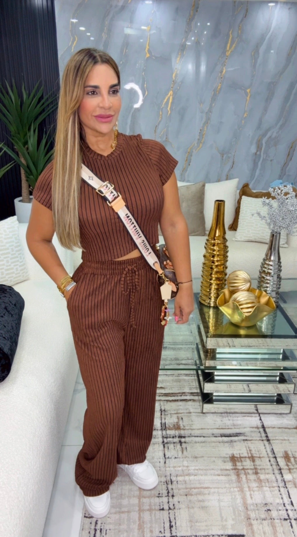 Brown Pant Set (spandex)
