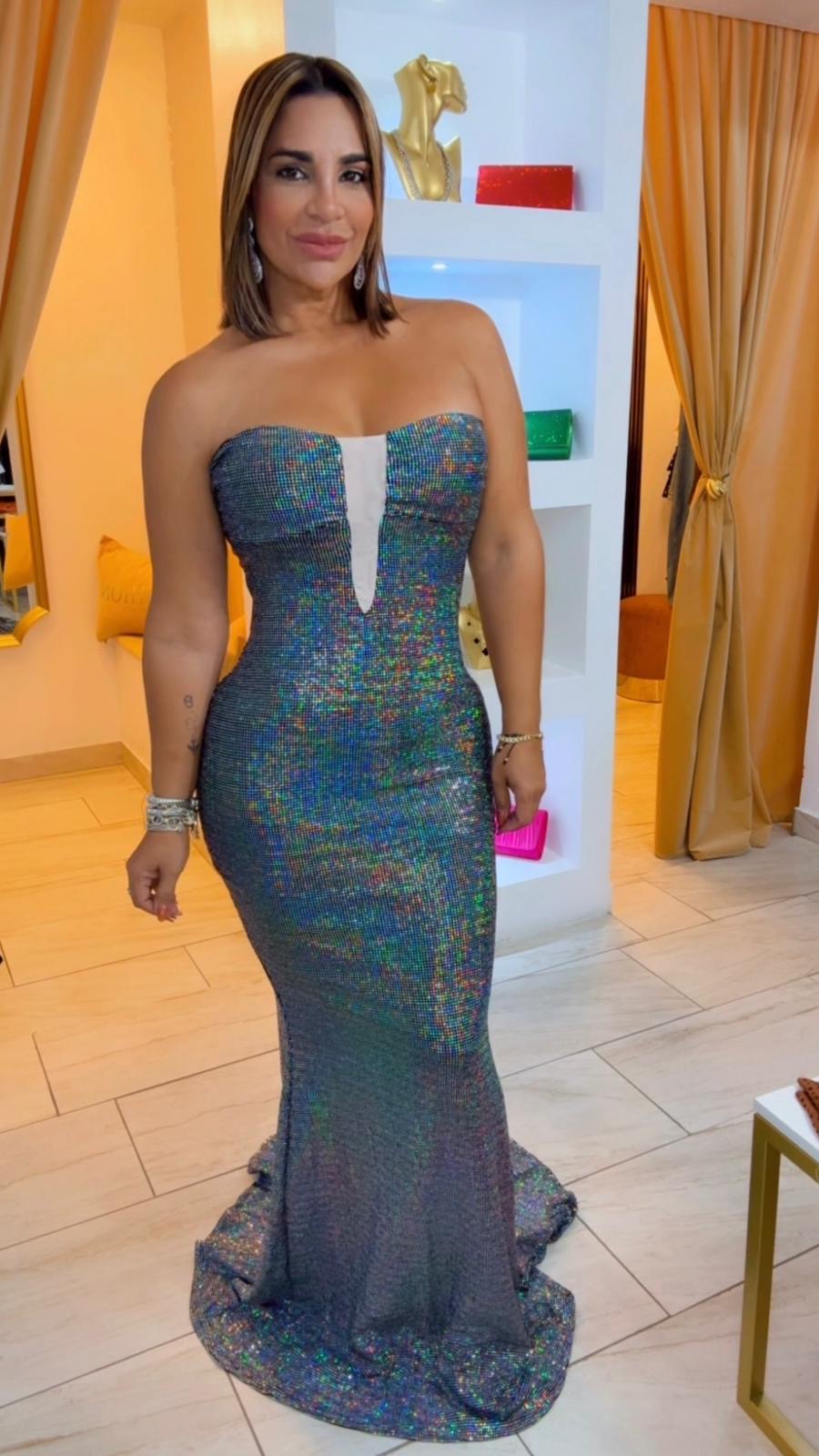 Sirena Glow Dress (super stretch) utilicé talla Médium