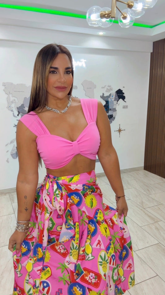 Scarlet Pink Top (stretch)
