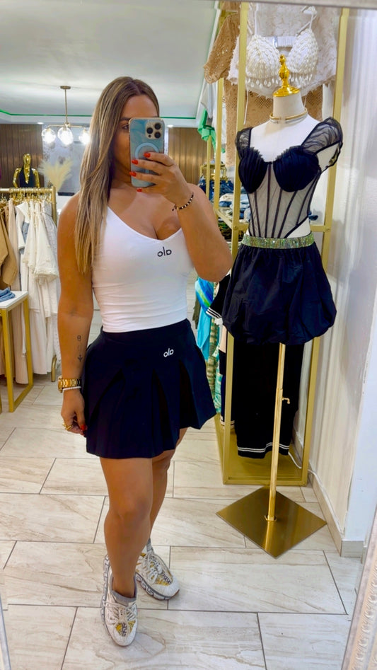 Aloo Black & White Set (trae short integrado)