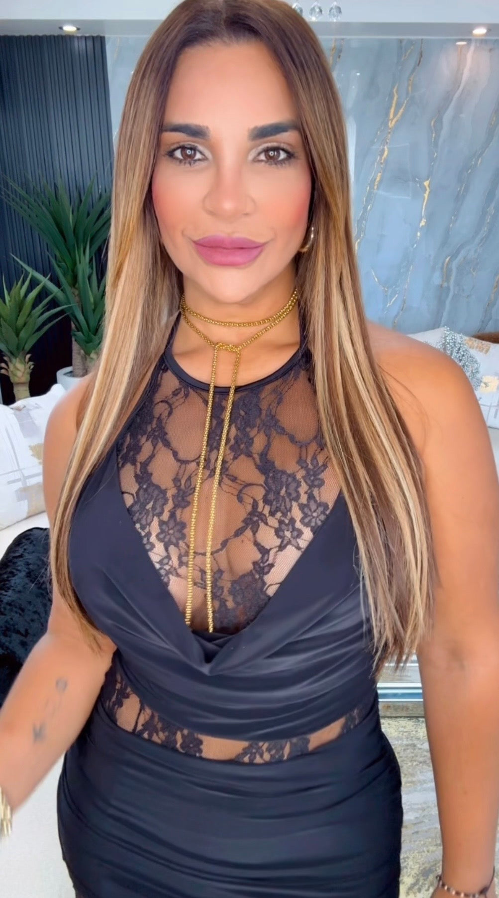 Restock Romance Black Lace Dress (super spandex) Llegan el sábado