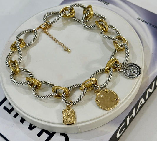 Amalia 2 Tones Necklace