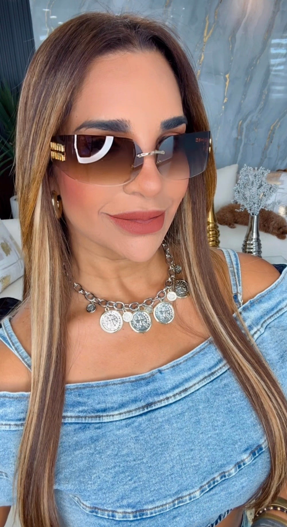 Miu Brown Sunglasses (kit completo) tamaño pequeño