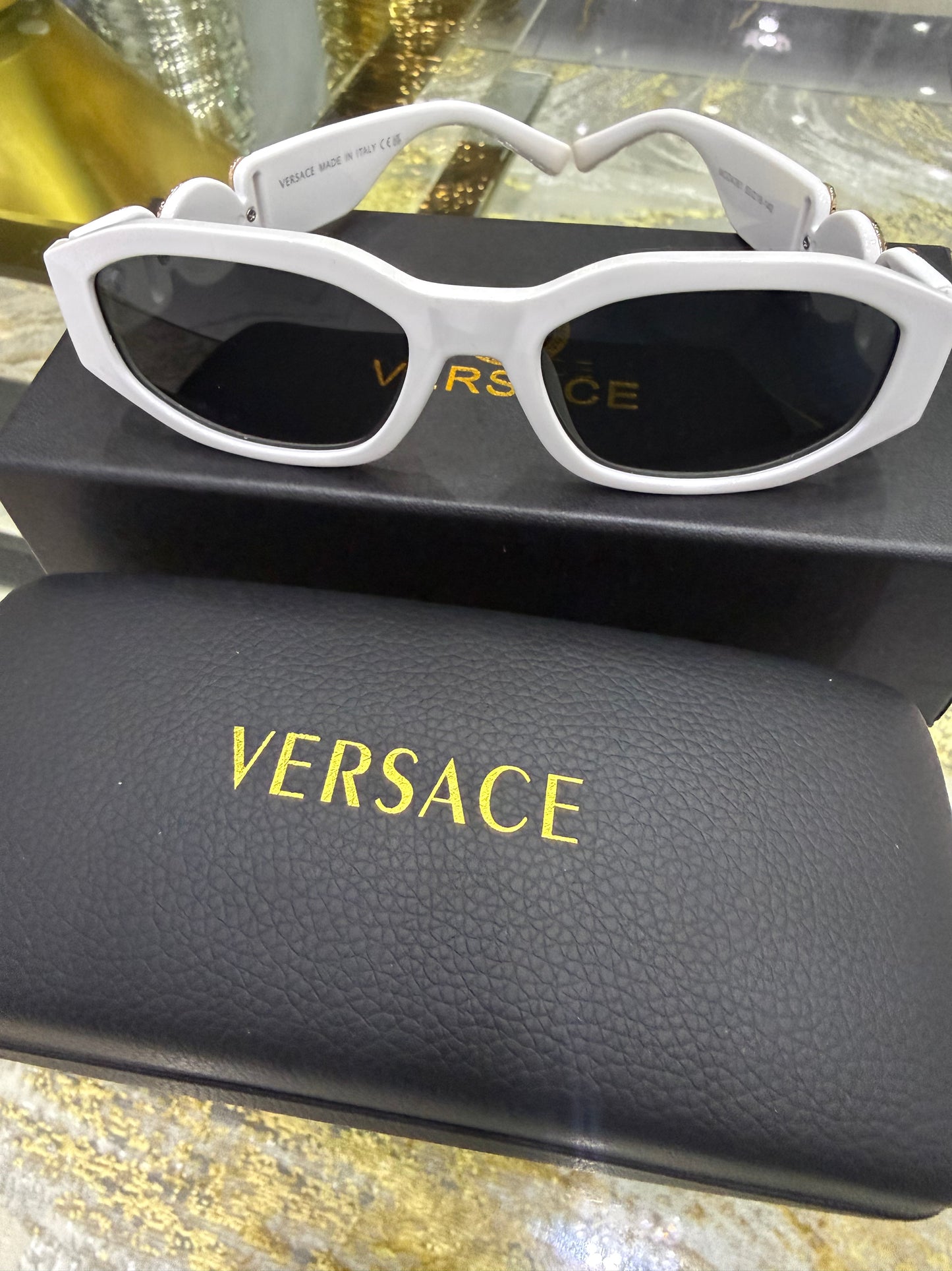 Versa White Sunglasses(Kit completo)