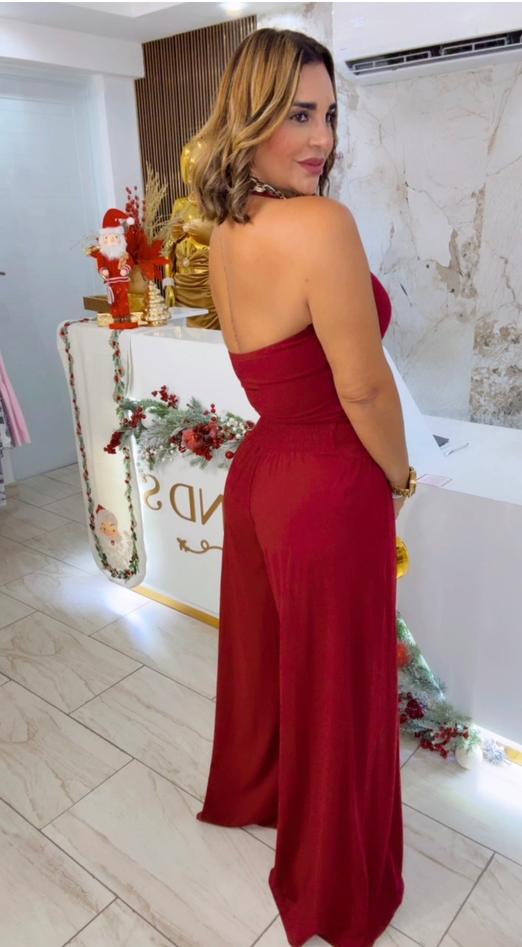 Ibiza Burgundy Set (spandex)