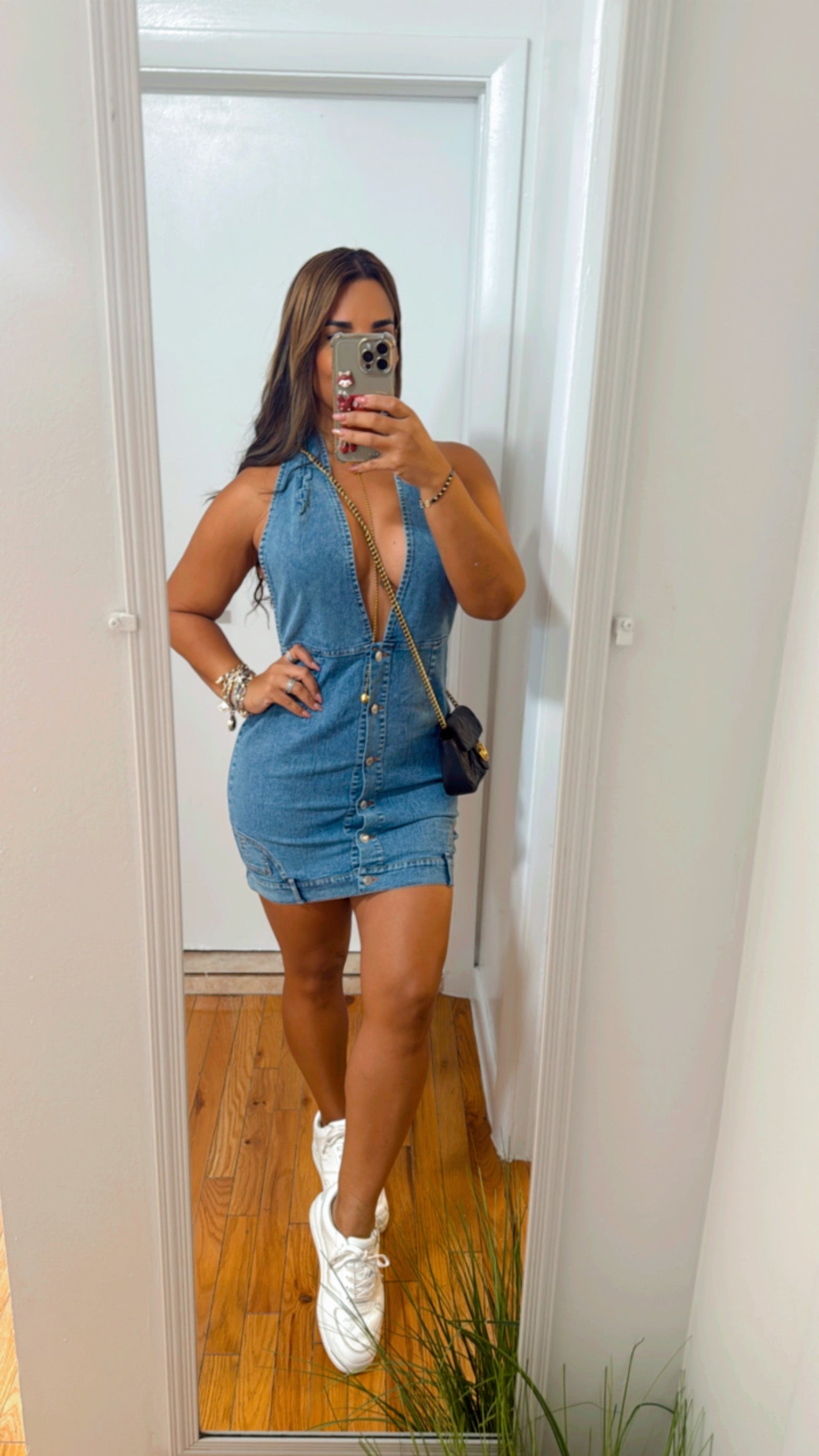 Newington Denim Dress (stretch) utilicé talla M