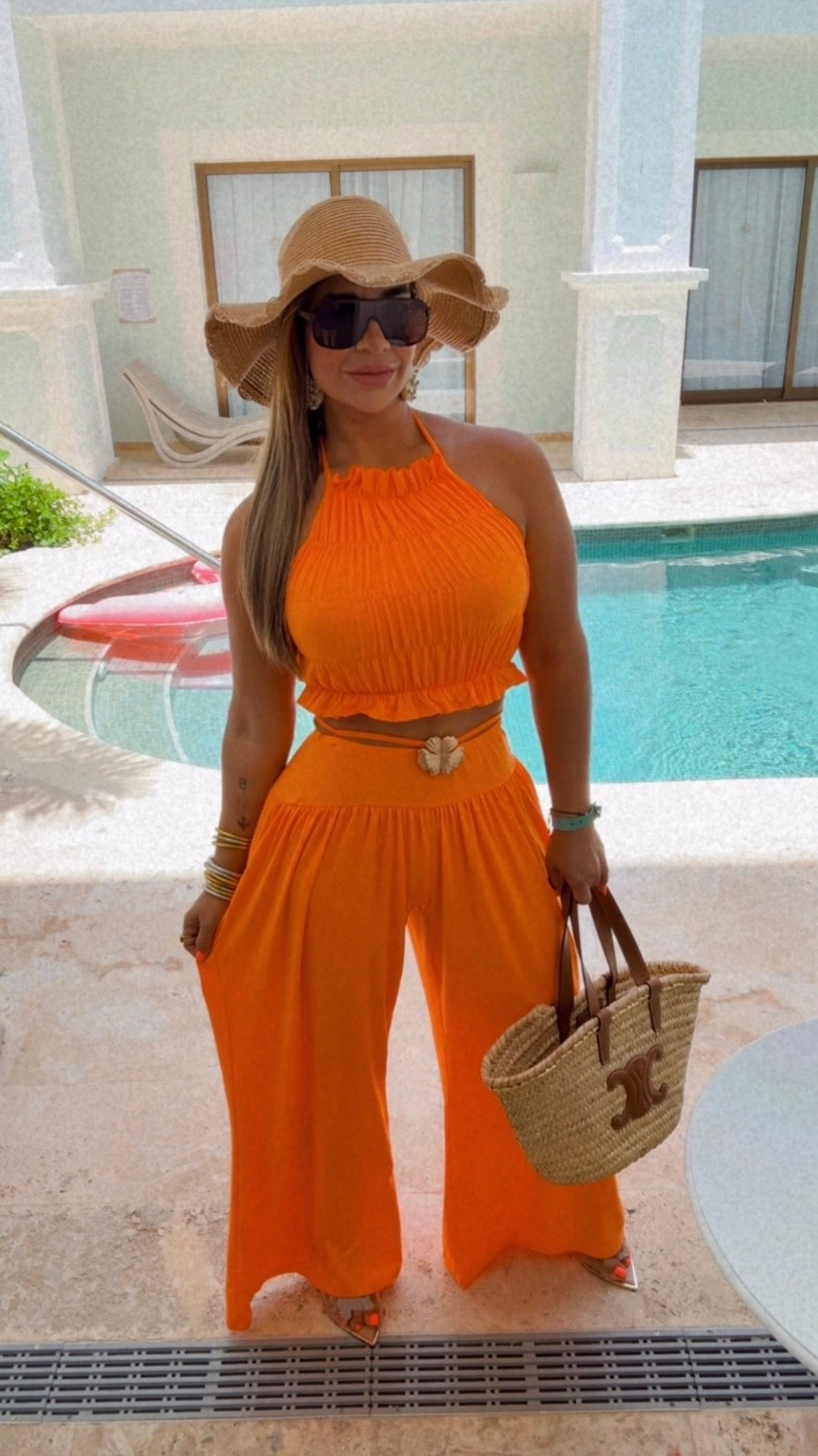 Oranjestad Orange Set (spandex)