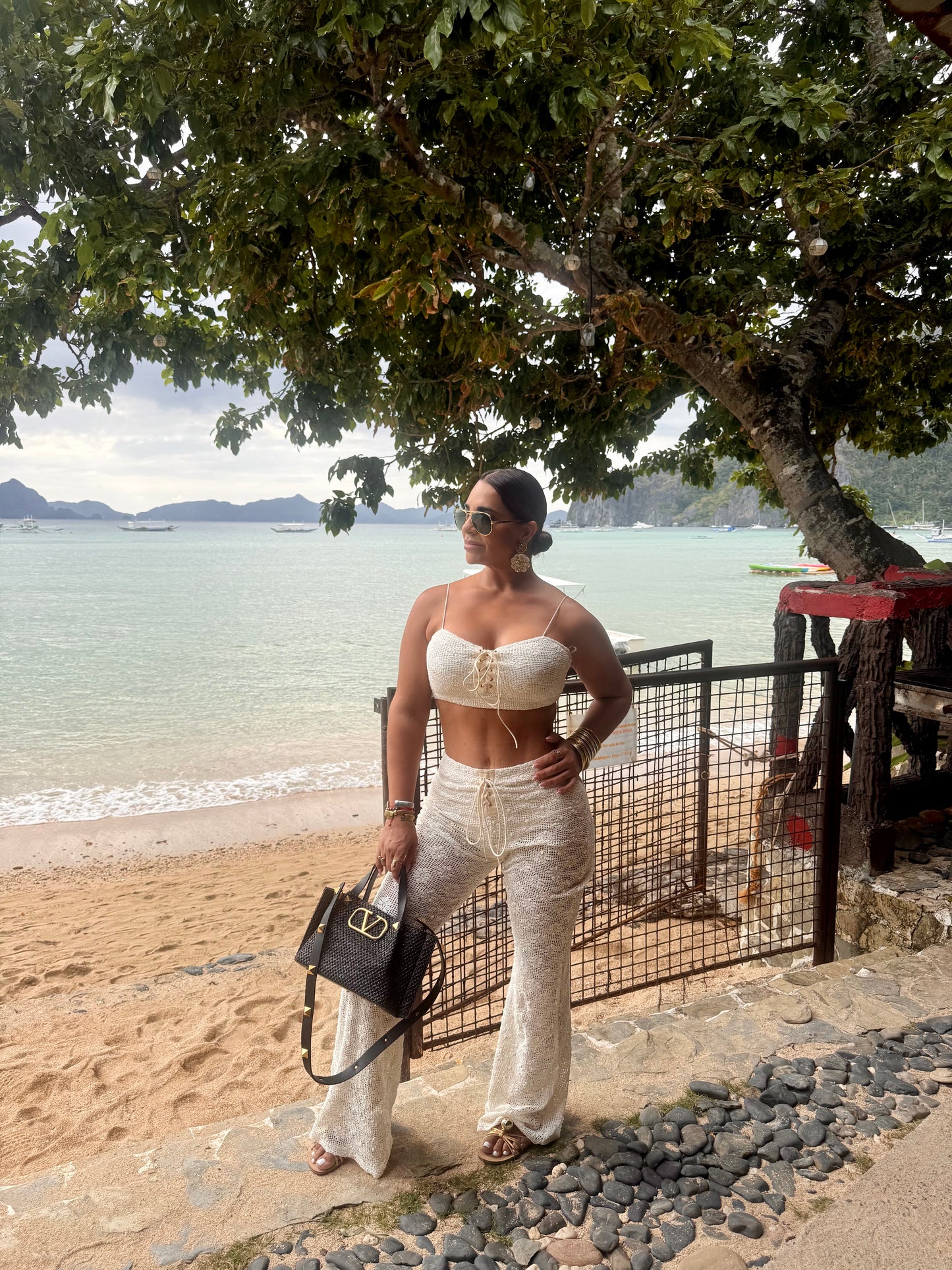 Cebú Beige Pant Set (stretch )