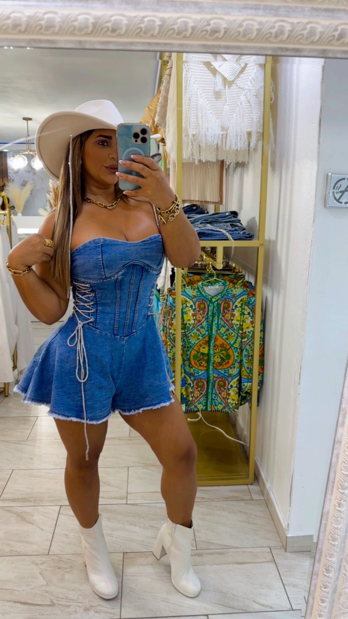 Tijuana Denim Romper