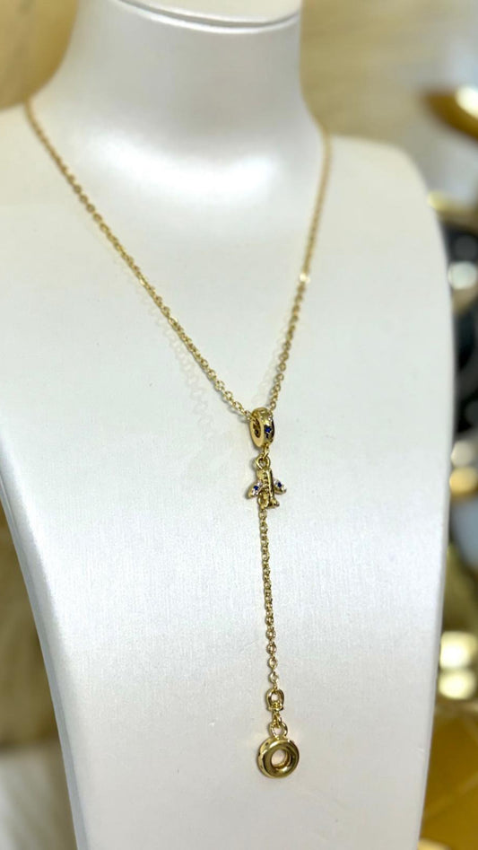 Travel gold plated necklace