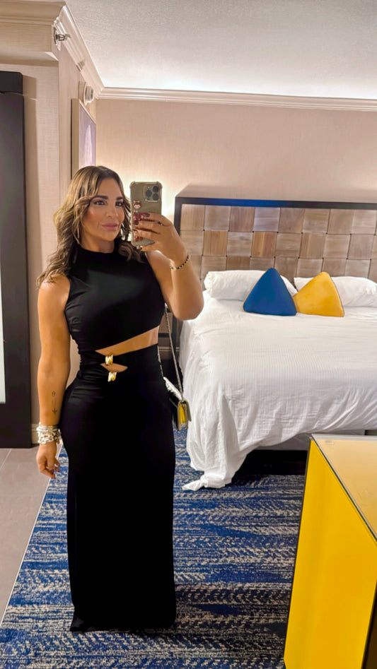 Hollywood Black Dress (súper stretch) (utilicé talla M)